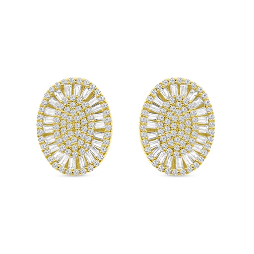 [EAR02WCZ00000B664] Sterling Silver 925 Earring Gold Plated