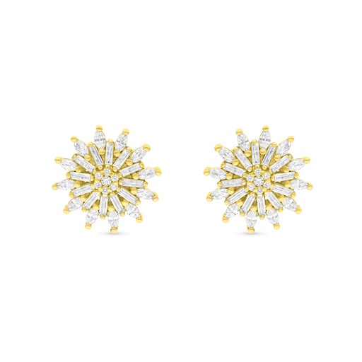 [EAR02WCZ00000B666] Sterling Silver 925 Earring Gold Plated