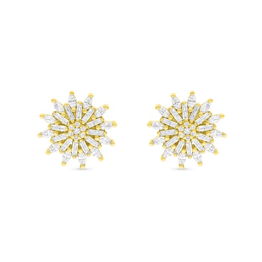 [EAR02WCZ00000B666] Sterling Silver 925 Earring Gold Plated