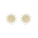 Sterling Silver 925 Earring Rhodium And Gold Plated