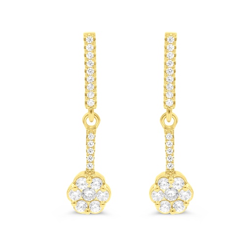 [EAR02WCZ00000B668] Sterling Silver 925 Earring Gold Plated