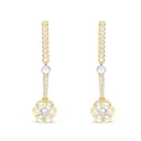 Sterling Silver 925 Earring Rhodium And Gold Plated