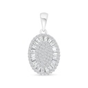 Sterling Silver 925 Pendant Rhodium Plated