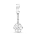 Sterling Silver 925 Pendant Rhodium Plated