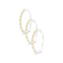 Sterling Silver 925 Ring Rhodium And Gold Plated And White CZ