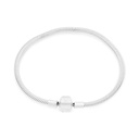 Sterling Silver 925 Bracelet Rhodium Plated - 17 CM