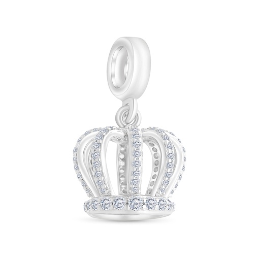 [PND01WCZ00000A856] Sterling Silver 925 Pendant Rhodium Plated Embedded With White CZ