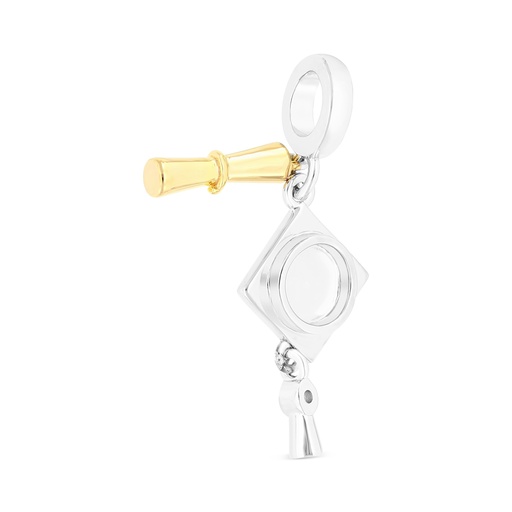 [PND2800000000A895] Sterling Silver 925 Pendant Rhodium And Gold Plated