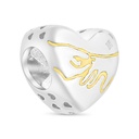 Sterling Silver 925 CHARM Rhodium And Gold Plated