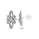 Sterling Silver 925 Earring Embedded With Marcasite Stones