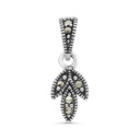 Sterling Silver 925 Pendant Embedded With Marcasite Stones