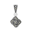 Sterling Silver 925 Pendant Embedded With Marcasite Stones