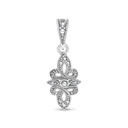 Sterling Silver 925 Pendant Embedded With Marcasite Stones