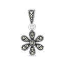 Sterling Silver 925 Pendant Embedded With Marcasite Stones