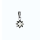 Sterling Silver 925 Pendant Embedded With Natural White Shell And Marcasite Stones