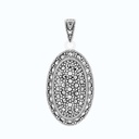 Sterling Silver 925 Pendant Embedded With Marcasite Stones