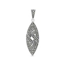 Sterling Silver 925 Pendant Embedded With Marcasite Stones