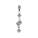 Sterling Silver 925 Pendant Embedded With Marcasite Stones