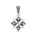 Sterling Silver 925 Pendant Embedded With Marcasite Stones