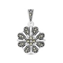 Sterling Silver 925 Pendant Embedded With Marcasite Stones