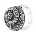 Sterling Silver 925 Ring Embedded With Marcasite Stones