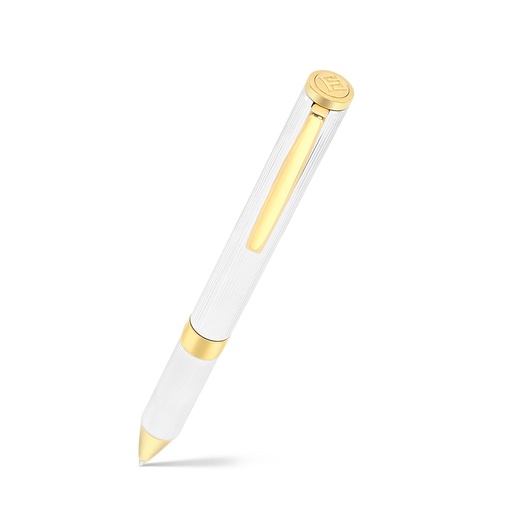 [PEN0900002000A031] قلم فايندرا الفاخر مطلي فضي و ذهبي