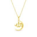 Sterling Silver 925 Necklace Gold Plated Embedded With White Zircon