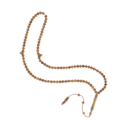[ROS4400099000A058] Rosary 33 Sterling Silver 925 Engraving Set Embedded With Istanbul Cook Plain 07 ML