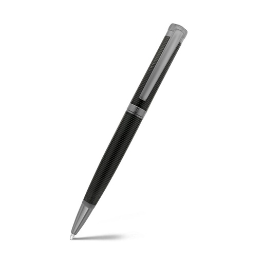 [PEN0900005000A123] قلم فايندرا الفاخر مطلي رمادي و رمادي غامق مع نقش مخطط