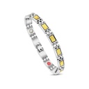 Stainless Steel 316L Bracelet, Silver And Gold Plated For Men
