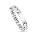 Stainless Steel 316L Bracelet, Silver Plated For Men