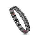 Stainless Steel 316L Bracelet, Black Plated For Men