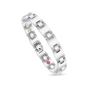 Stainless Steel 316L Bracelet, Silver Plated For Men