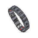 Stainless Steel 316L Bracelet, Black Plated For Men