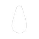 Sterling Silver 925 Necklace Rhodium Plated Embedded With White Zircon