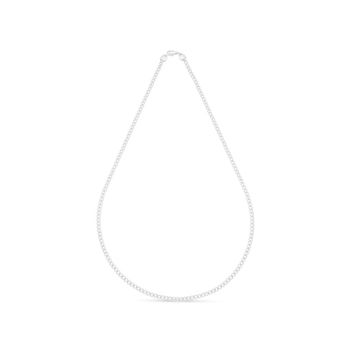 [NCL0100000000B974] Sterling Silver 925 Necklace Rhodium Plated Embedded 