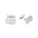 Stainless Steel Cufflink 316L Silver Plated 