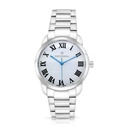 Stainless Steel 316 Watch Embedded With Black Numbers For Men - SILVER DIAL