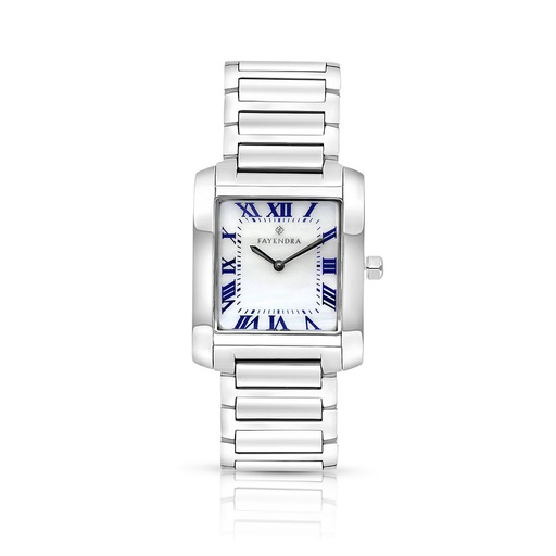 [WAT3100002MOPW064] Stainless Steel 316 Watch Embedded With Blue Numbers For Men - MOP DIAL