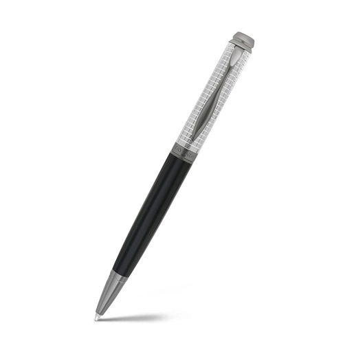 [PEN0900001000A129] Fayendra Luxury Pen Silver And Gray And Black Plated 