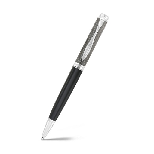 [PEN0900002000A129] Fayendra Luxury Pen Silver And Black And Gray Plated 