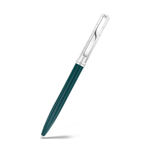 [PEN0900001000A130] Fayendra Luxury Pen Silver And Green Plated 