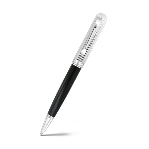 [PEN0900003000A133] Fayendra Luxury Pen Silver And Black Plated