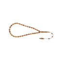 Rosary 33 Sterling Silver 925 Embedded With Cook Plain Olive 14*10 ML
