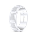 Tungsten Carbide Wedding Ring Steel Color Plated For Men