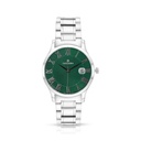 Stainless Steel 316 Watch Silver Color For Men - GREEN DIAL