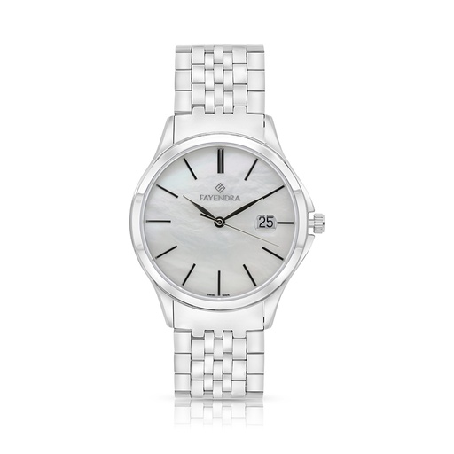 [WAT3100000MOPW104] ساعة رجالي ستانلس ستيل عيار 316 بلون فضي WHITE DIAL