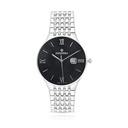 Stainless Steel 316 Watch Silver Color For Men - BLACK DIAL