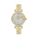 Stainless Steel 316 Watch Silver And Golden Color - WHITE DIAL