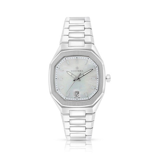 [WAT3100000MOPW114] ساعة رجالي ستانلس ستيل عيار 316 بلون فضي WHITE DIAL